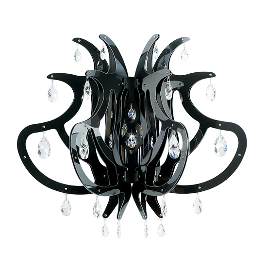 lampada-muro-medusa-nero